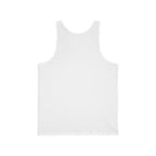 Confidential Tank Top — Minimalist White Graphic Jersey Tank