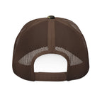 Camo Trucker Hat — Embroidered 'SEX' Patch Cap