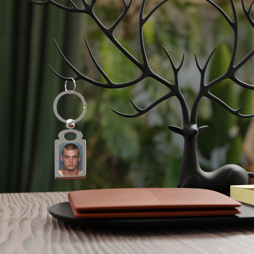 Cutie Keyring — Metal Photo Keychain