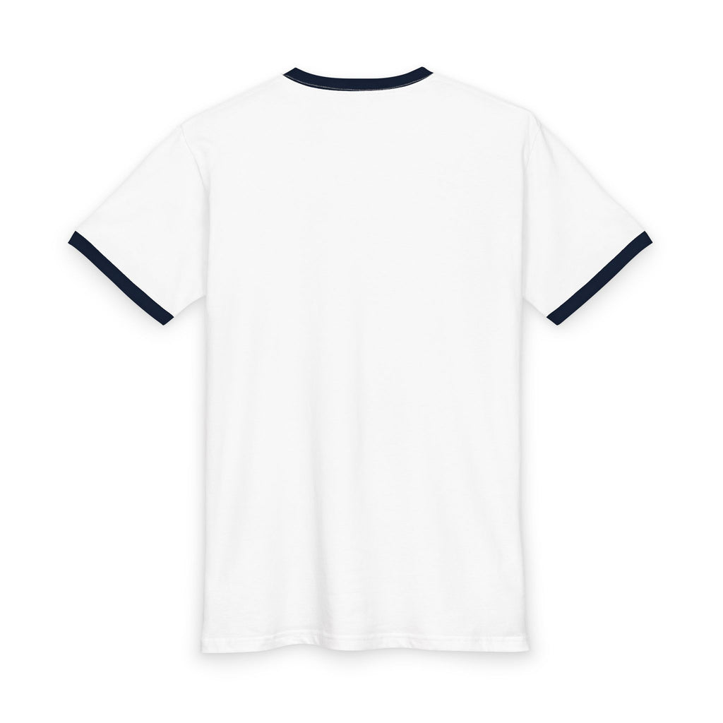 Ringer Tee — Bold 'S SEX X' Graphic Tee (Retro Red Print)