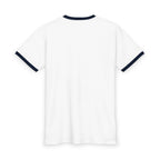 Ringer Tee — Bold 'S SEX X' Graphic Tee (Retro Red Print)