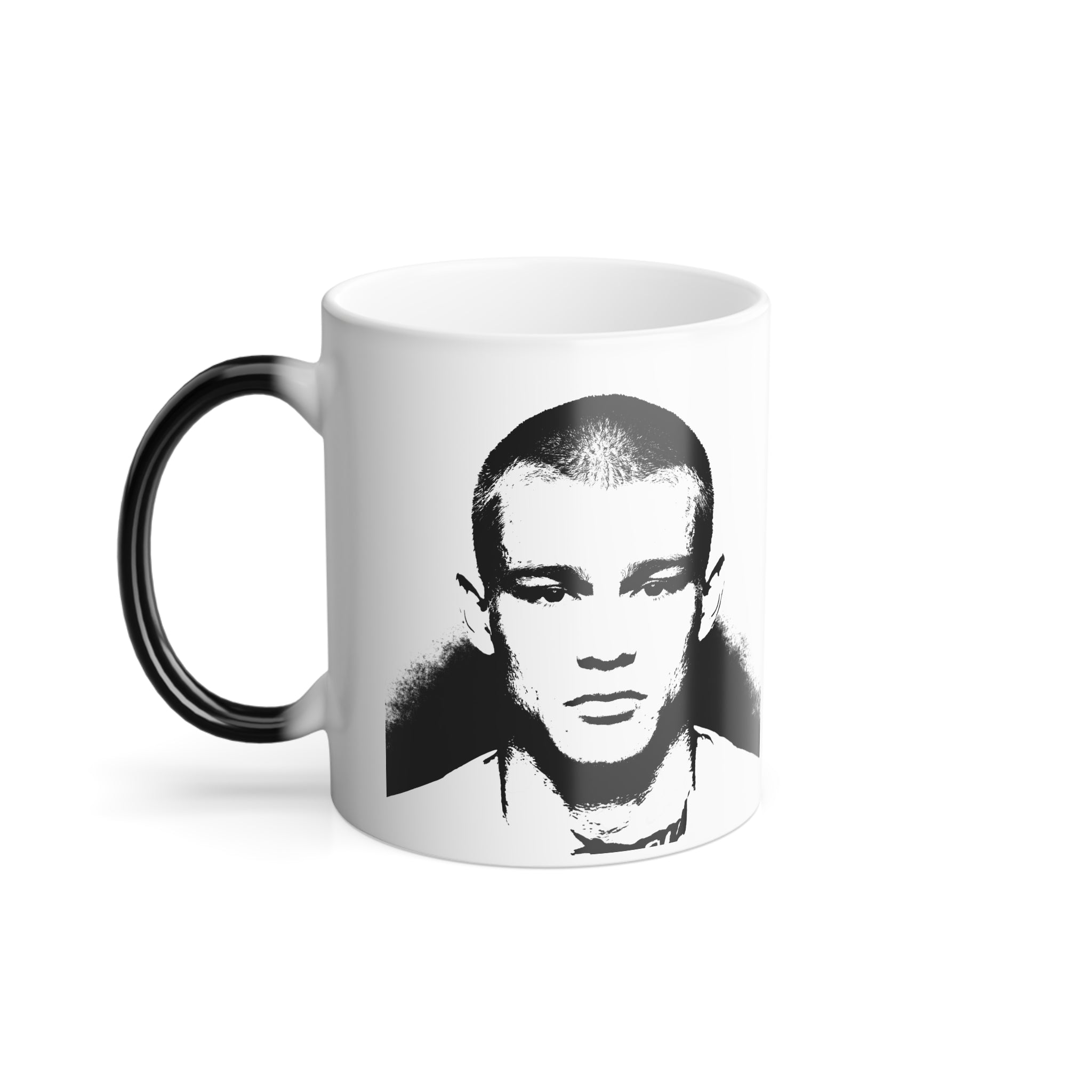 Color Morphing Mug — Monochrome Street-Style Portraits 11oz