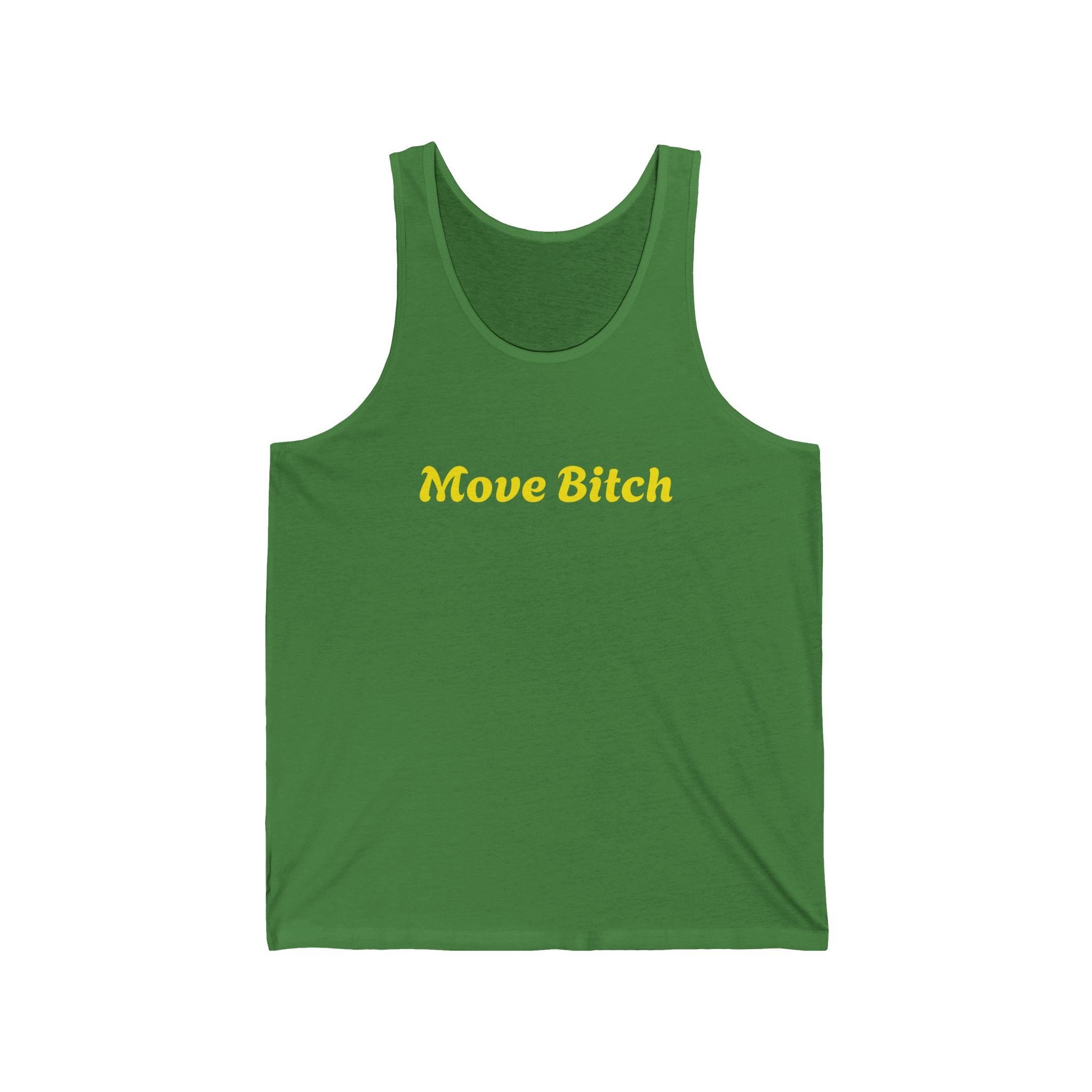 Move Bitch Tank Top — Bold Graphic Statement Muscle Tee