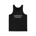 Control Freak Tank Top — Funny Graphic Black Jersey Tank