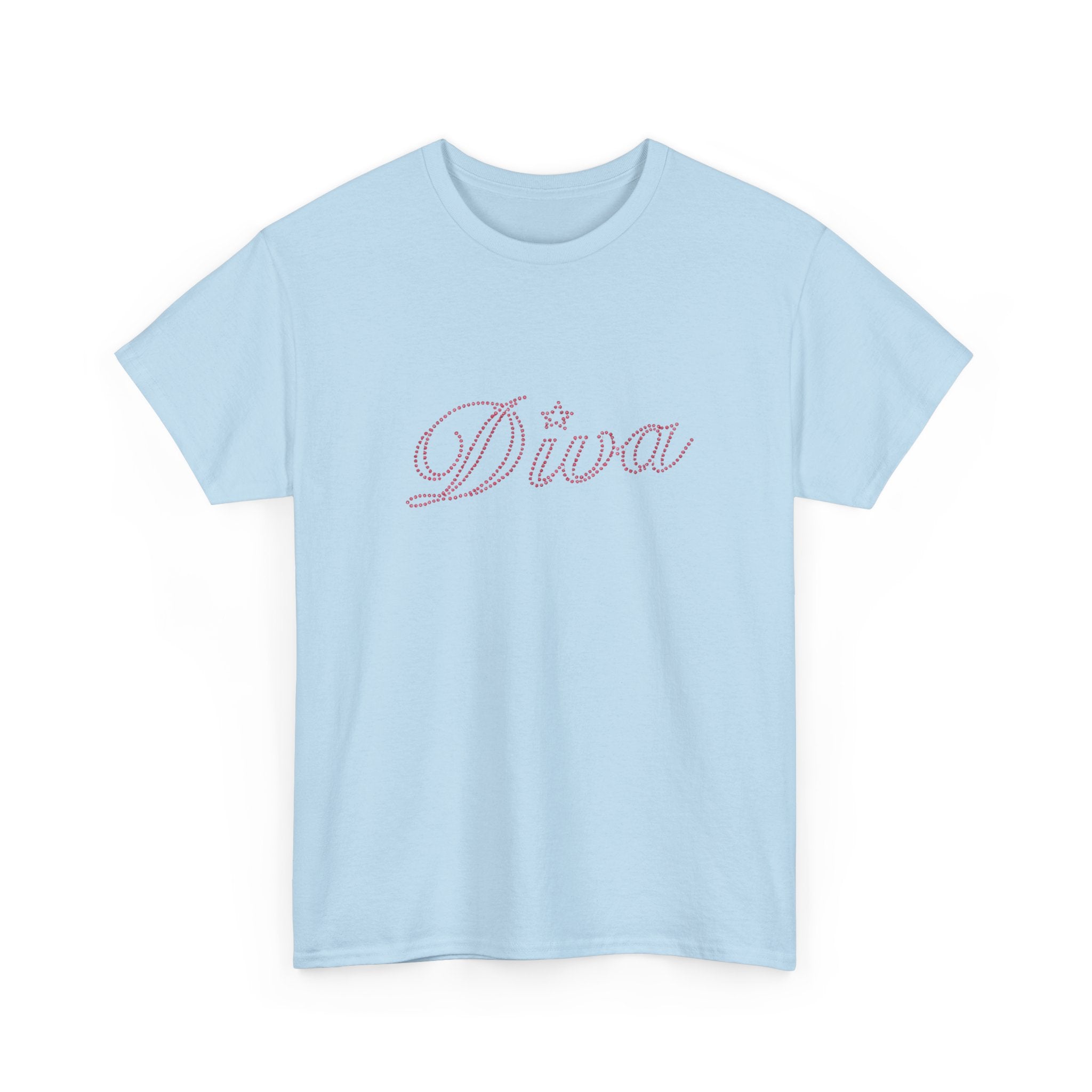 Diva Script Tee — Pink Cursive 'Diva' Graphic T-Shirt