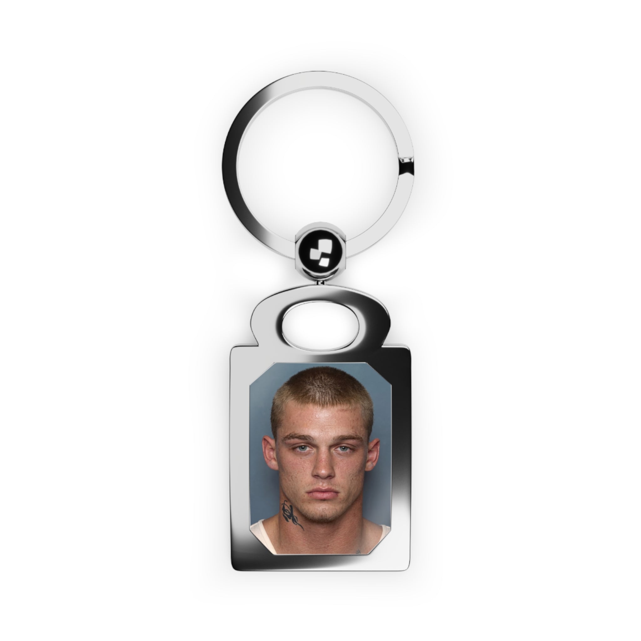 Cutie Keyring — Metal Photo Keychain